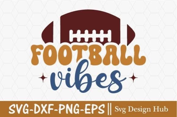Football Vibes Svg: Perfect for T-Shirt Designs and Graphics