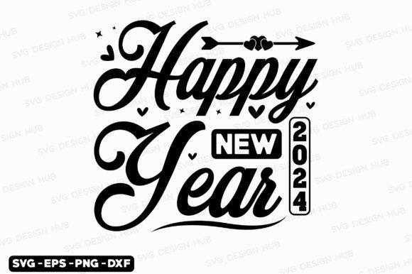 Happy New Year 2024 SVG: A Versatile Graphic for T-Shirts