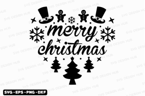 Merry Christmas Svg, Christmas Svg for T-Shirt Designs & Graphics