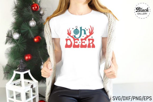 Oh Deer Christmas SVG PNG for T-Shirt Designs and Graphics