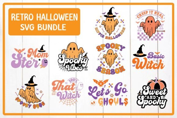 Retro Halloween SVG Bundle: Perfect for T-Shirt Designs and Graphics