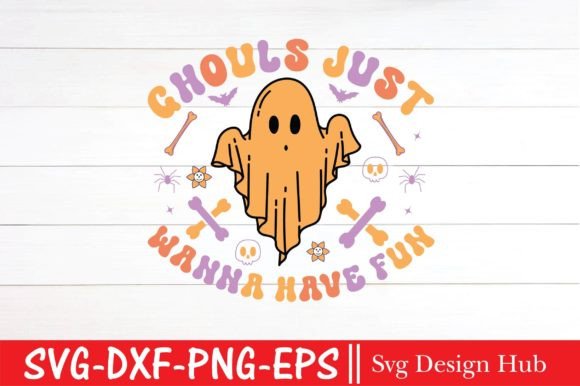 Retro Halloween Svg, Ghouls Just Wanna H: A Must for T-Shirt Designs and Graphics