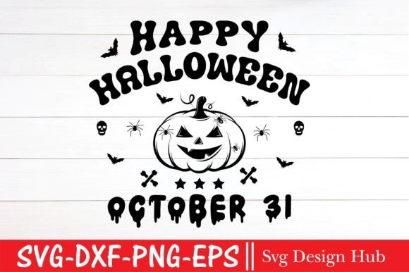 Retro Happy Halloween T-Shirt Designs for Graphics