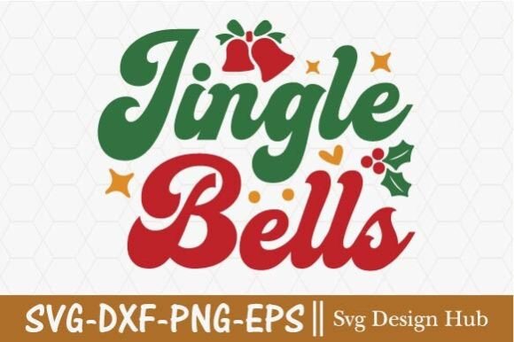 Retro Jingle Bells Svg: A Versatile Graphic for T-Shirt Designs