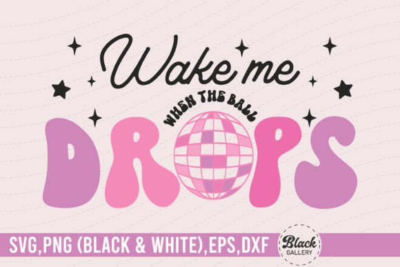 Retro Pink New Year Quote SVG for T-Shirt Designs and Graphics