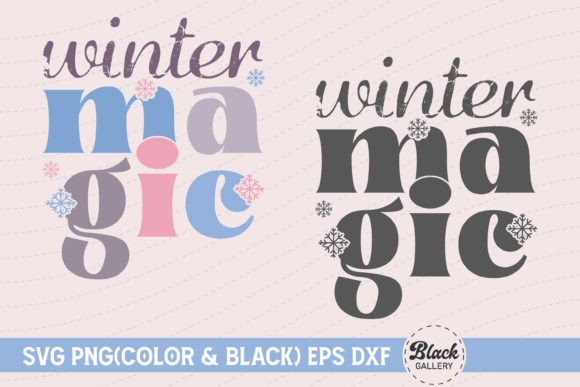 Retro Winter Magic Quotes SVG: A Versatile Graphics Asset for T-Shirt Designs