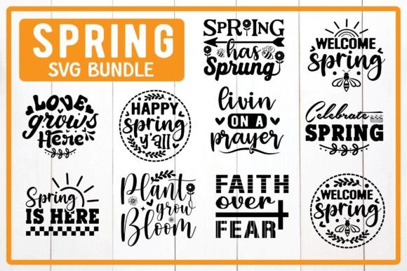 Spring SVG Bundle: Perfect Graphics for T-Shirt Designs
