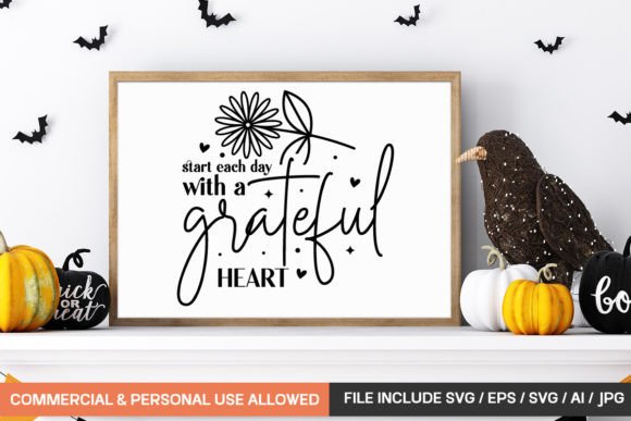 Start Each Day with a Grateful Heart: A Versatile Graphic for Brand Storytelling