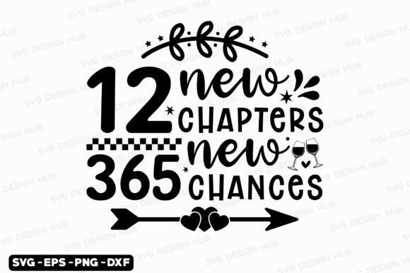 Welcoming 2024: New Year Svg for T-Shirt Designs
